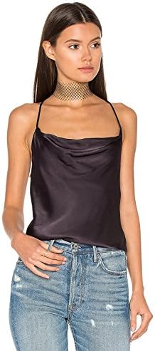 BMJL Women's Sexy Criss Cross Backless Satin Camisole Tank Top