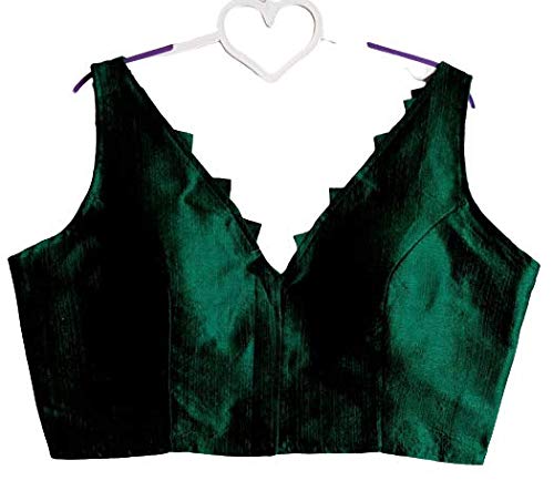 Miru Fashion Fentam Hevi Silk Fabric Blouses(001_V_Neck_Design_Blouses)