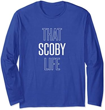 Unisex Scoby Tshirt Fermented Kombucha Probiotics Long Sleeve Tee XL: Royal Blue