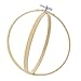 Outuxed 8Pcs Bamboo Cross Stitch Hoops Embroidery Hoops Circle Cross Stitch Hoop Ring for Arts Crafts Sewing (4Size)