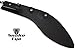 Snake Eye Tactical Full Tang Heavy Duty Handmade G-10 Handle Fixed Blade Kukri Knife Outdoors Hunting Camping Fishing (Silver)