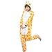 Afoxsos Women's Soft Fleece Animal Cartoon Onesie Adult Pajamas Giraffe