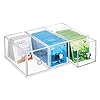 mDesign-Plastic-Kitchen-Pantry-Cabinet-Countertop-Organizer-Storage-Station-with-3-Drawers-for-Coffee-Tea-Sugar-Packets-Sweeteners-Creamers-Drink-Pods-Packets-4-Pack-Clear mDesign Handy Tea Box Storage Unit with Room for Different Types of Teabags – Sturdy Storage Box for Use in The Kitchen…