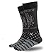 Buck Wear in God We Trust Socks, Black, Men's 9-15