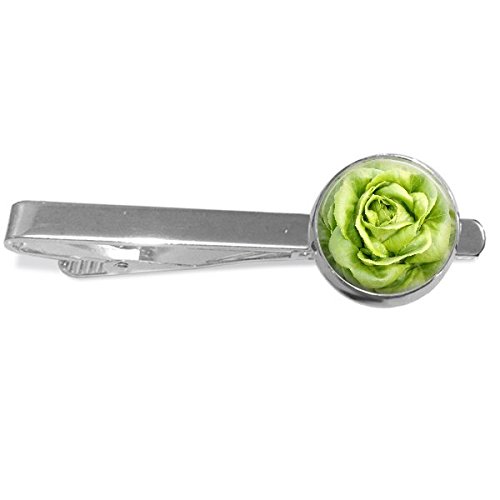 Lettuce Tie Clip - Handmade Silver Plated 16mm