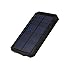 Solar Chargers 30,000mAh, LMS Portable Dual USB Solar Battery Charger External Battery Pack Phone Charger Power Bank with Flashlight for Smartphones Tablet Camera (Black)