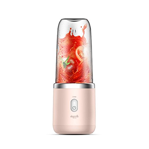 Click Here to See More Images ZHANGRONG- Fruit Juicer, 400ml USB Electric Personal Blender for Baby Food Vegetables and Fruit Portable Rechargeable Smoothie Maker Bottle Cup for Office Outdoors Travelling School