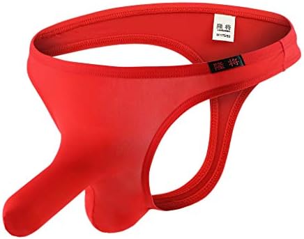 OMINA Clearance Sale Mens G-String Thong Pure Briefs Underpants Knickers Elephant Nose Bulge Pouch Breathable Bikini