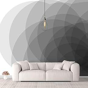 Wall Murals for Bedroom Abstract Geometricf Black and White Removable Wallpaper Peel and Stick Wall Stickers - 66x96 inches