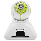 iZtouch IZSP-006 Green 1280x720P HD H.264 Wireless/Wired IP Camera with Two-Way Audio IR-Cut Filter Night Vision Pan/Tilt Control QR Code Scan Phone remote monitoring supported
