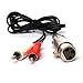 Yeworth 5ft/1.5m XLR Y Splitter Patch Cable, 1 XLR Female to 2 RCA Male Stereo Plug Adapter Cable