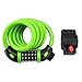 NDakter Bike Lock Cable,4 Feet High Security 5 Digit Resettable Combination Coiling Bike Cable Lock,Bicycle Cable Lock for Bicycle Outdoors, 1.2mx12mmthumb 2