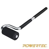 POWERTEC 71010 Long Handle J-Roller with Rubber Roller, 1-1/2-Inch by 3-Inch