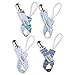 Baby Pacifier Clip for Boys, 4 Pack Stylish Pacifier Holder Clips, Unique Baby Boy Gift Set By Pashoshi