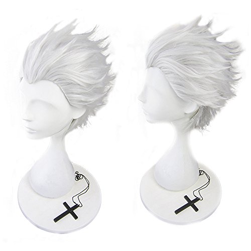 Mens White Wig - magic acgn Fate/stay night Silver White