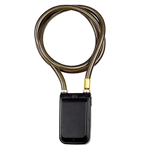Solebe Password Lock Bike/Motorcycle/Gate Door Digital Lock with Anti Theft Alarm 110dB(Black 31.5 Inch)
