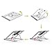 LEZCHI Laptop Stand, Adjustable laptop stand Portable Foldable Ergonomic Desktop Stand Holder Mount for for Macbook Air Pro/Notebook/Tablet/iPad Universal 6 Levels Adjustable Foldable