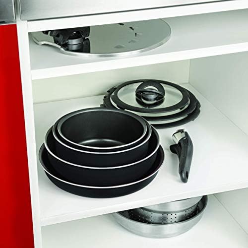Tefal L2009802 Set de poêles et casseroles - Ingenio 5 Essential Noir Set 10 Pièces - Tous feux sauf induction
