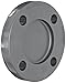 Spears 853 Series PVC Pipe Fitting, Blind Flange, Class 150, Schedule 80, Gray, 1-1/4