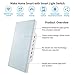 HHGAOKO Wifi Smart Wall Light Switch,Tempered Glass Panel Touch Light Switch 2 Gang 1 Way Switch,Suitable for 1 Gang Wall Box, Timer Function,Wireless Lighting Control (2 Gang Light Switch White)
