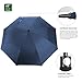 ZEKAR 54/62/68 inch Windproof Large Vented UV Protection and Classic Pongee Fabric Golf Umbrella, Double Canopy Rain Sun Oversized Stick Umbrellas Women Men