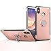Mi Max 3 Case, [with 360 ° Kickstand] Rotating Ring Case [Dual Shockproof] Protective Cover [Support Magnetic Car Mount] Compatible with Xiaomi Mi Max 3 (Rose Gold, Mi Max 3)