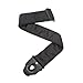 D'Addario Accessories Locking Guitar Strap - Guitar Accessories - Electric Guitar Strap, Acoustic Guitar Strap, Acoustic Electric Guitar Strap & Bass Guitar Strap - Black Satin