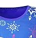 WNQY Little Girls Princess Anna Pajamas Toddler Nightgown Dress (Dark Blue,120/4-5Y)