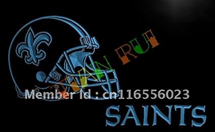 Buy Generic Ld328 New Orleans Saints Helmet Nr Bar Led Neon Light