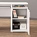 Coaster Home Furnishings Tracy Modern Contemporary 55-Inch 2-Drawer Home Office Computer Writing Desk Study Table with File Cabinet Storage Engineered Wood Eco-Friendly Laminate White 800108