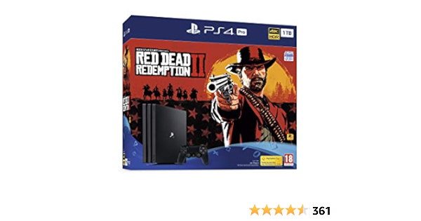 Amazon Com Sony Playstation 4 Pro 1tb Console With Red Dead Redemption 2 Bundle Video Games