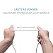 Cone® 6.6 Ft Nylon Audio Cable ,3.5mm Aux Cord , Auxiliary / Aux Cable for Car / home Stereo ,Beats Headphone,iphone,Computer,Speaker,MP3 Players ( Silver )
