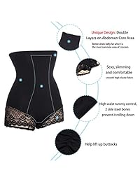 BRABIC - Braguitas sin costuras para mujer, suaves y de cintura alta, con diseño de adelgazamiento