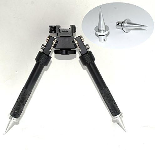 TACKSPORT NEW Adjustable Extension Quick Detach 6.5" Inch to 9" CNC Bipod Picatinny Rail Mount