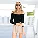 Elevin(TM)Women Sexy Short Top Tight Knitting Sweater Off-Shoulder Strapless T-shirt