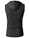 H2H Mens Hooded Sleeveless Tank Top Charcoal US S/Asia M (KMTTK015)