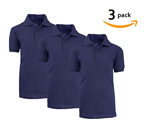 Authentic School Uniform Boys Schol Uniform Polo Shirts. 3 Pack. School Approved