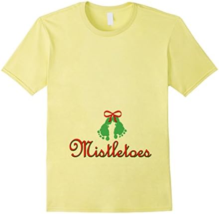 Mens NEW Mistletoes Maternity Shirt - Christmas 2017 Tee T-shirt XL Lemon