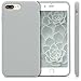 kwmobile Case Compatible with Apple iPhone 7 Plus/iPhone 8 Plus Case - TPU Silicone Phone Cover with Soft Finish - Light Grey Matte