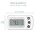 ORIA Digital Refrigerator Thermometer, Mini Freezer Thermometer, Refrigerator Freezer Waterproof, LCD Display, Max and Min Record, for Kitchen, Home, Restaurants, Bars, White