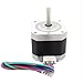 Iverntech Nema 17 Stepper Motor 42x40mm Body Bipolar 1.5A 400mN.m 2 Phase 4 Wires 1.8 ° for 3D Printer or CNC Machine with 1M Motor Cable