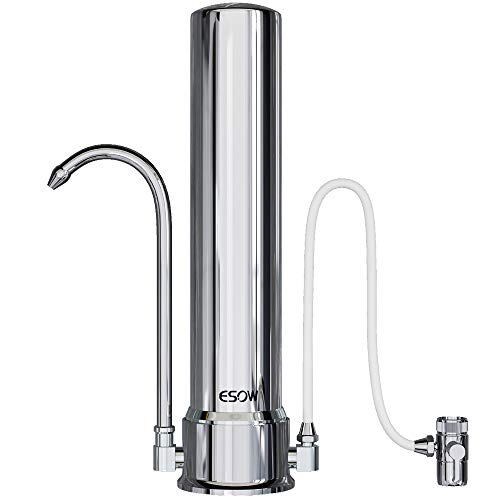 ESOW Countertop Water Filter, 304 StainlessSteel Drinking Water
