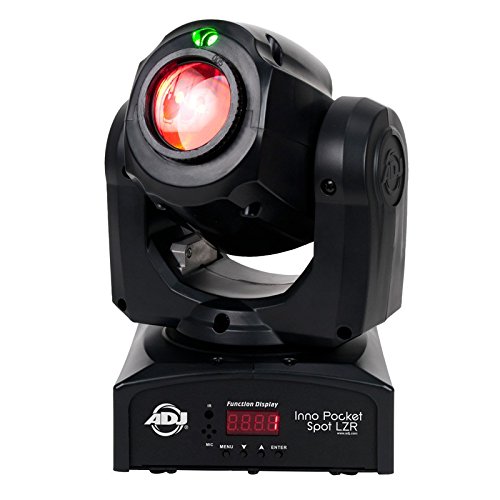American DJ Inno Pocket Spot LZR Compact Mini Moving Head Green Laser Color LED (Certified Refurbished)
