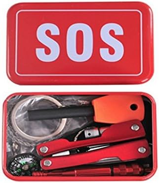 Survival Kit Emergency SOS Survive Tool Pack for Camping Hiking Hunting Biking Climbing Traveling and Emergency