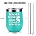 Mothers Day Gifts for Mom from Daughter, Son - Mama Shark Needs a Drink - Funny Mothers Day Gifts for Wife, Any Mom, New Mom, Mom to be - First Mothers Day Gifts - Coolife Mommy Shark Wine Tumbler Cup