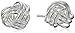 Sterling Silver Loveknot Post Stud Earrings