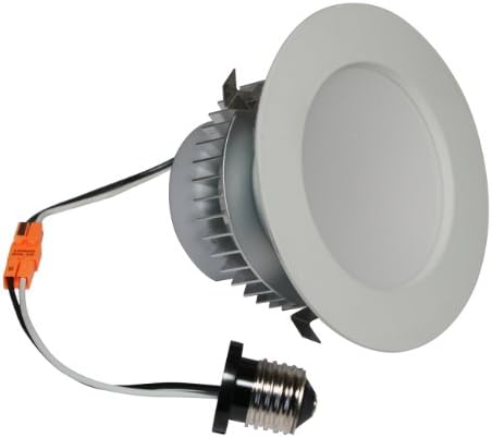American Lighting EP4-E26-27-WH E-Pro 4-Inch Downlight, 2700K Color Temp, E26 Base, 7.5W, 525 Lm, White Trim