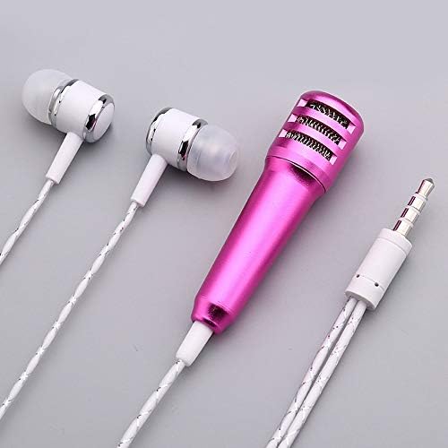 Mini Phone Microphone, Prevently New Creative Mini Karaoke Condenser Microphone With Earphone For Phone Computer Mini Microphone