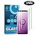 QIANXIANG Screen Protector,[9H Hardness] [Anti-Fingerprint] [Bubble Free] 3D Tempered Glass Protector Compatible Samsung Galaxy S9 - [2 Pack]