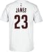 NBA Cleveland Cavaliers LeBron James #23 Men's 7 Series Name & Number Short Sleeve Tee, Medium, White